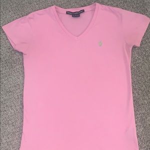 🌸Pink Ralph Lauren short sleeve shirt